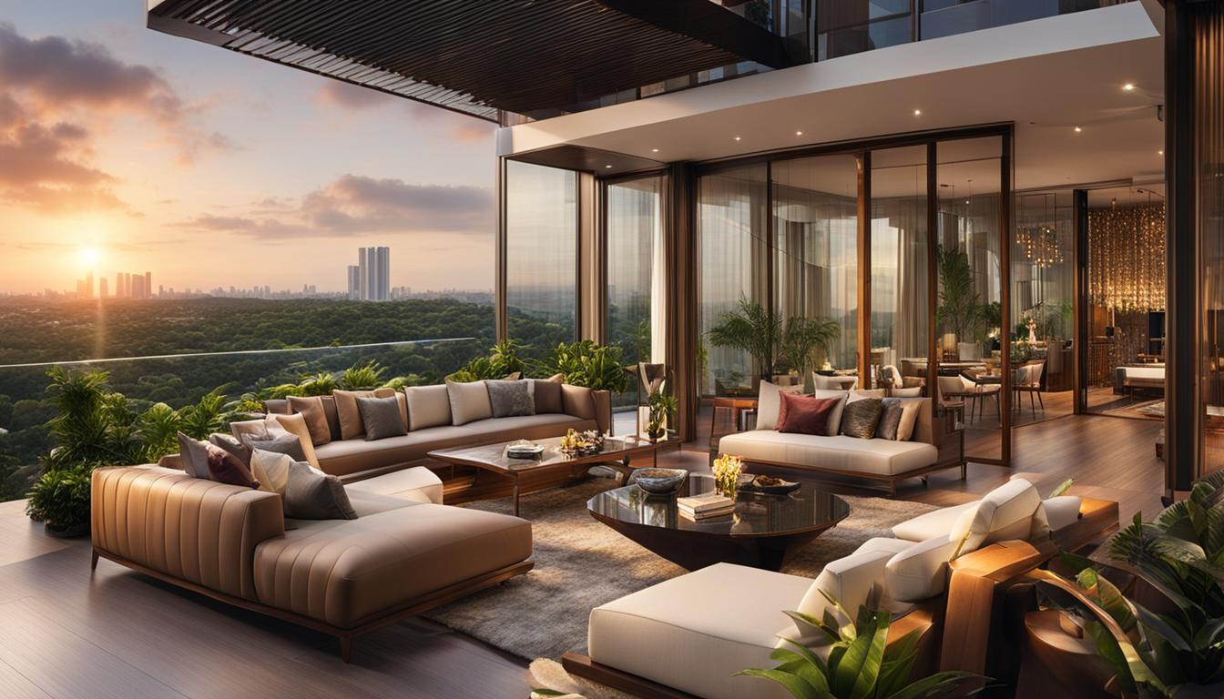 Image showcasing Exploring a Luxurious Penthouse in Singapore with Garden: An Article