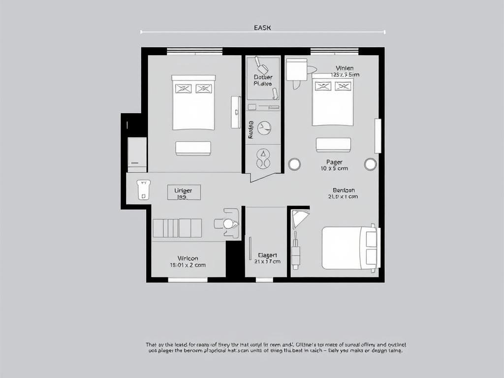 2-Bedroom floor plan at W Residences Singapore - Marina View 2-Bedroom floor plan at W Residences Singapore - Marina View