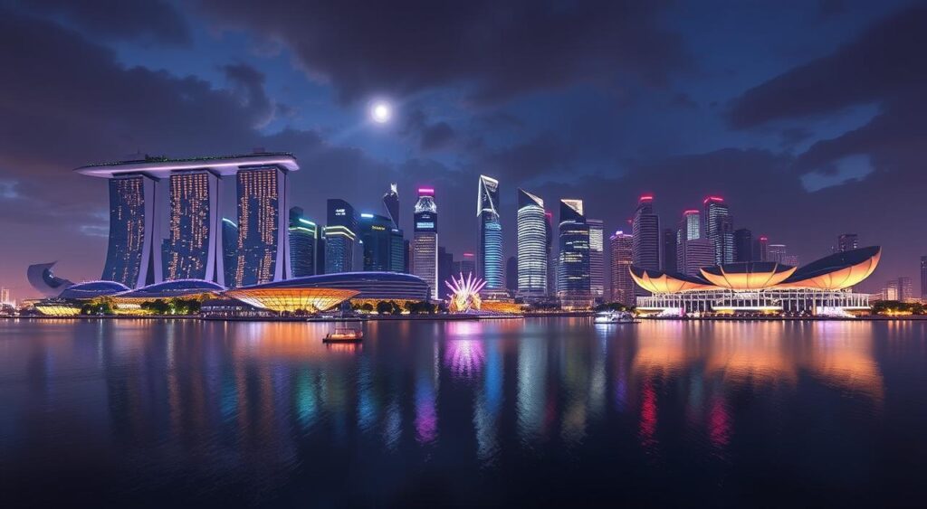 Future skyline of Marina Bay with W Residences Singapore - Marina View Future skyline of Marina Bay with W Residences Singapore - Marina View